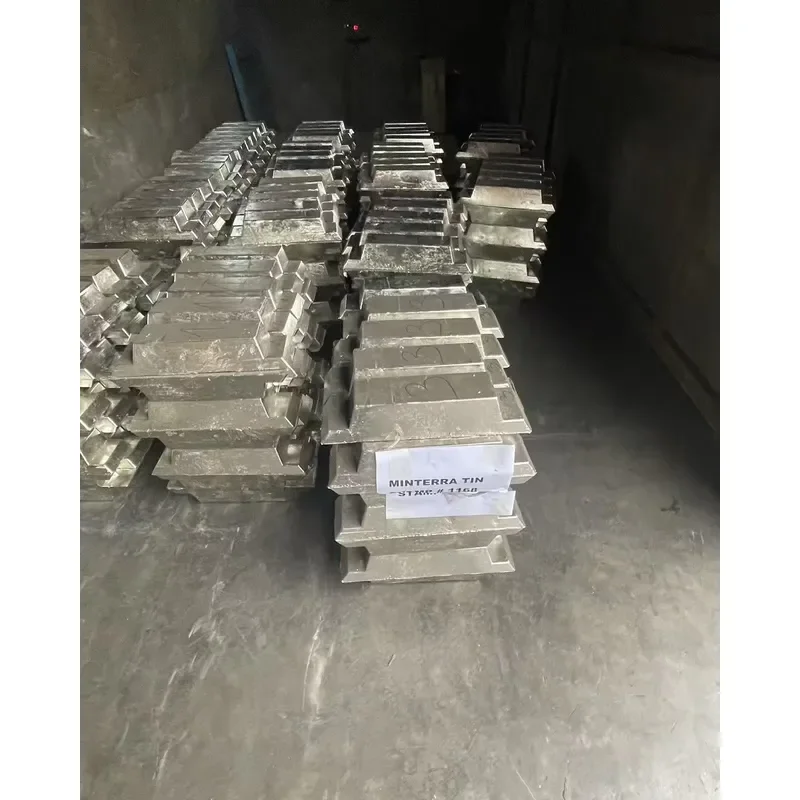High Quality Sn 99.9%-99.99% Non-Alloy Tin Ingots 25kg/50kg Customizable Sizes Shandong Origin Best-selling Supplier