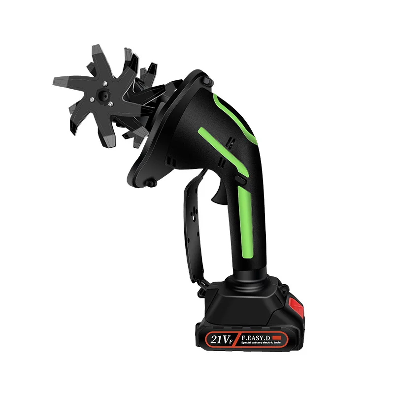 

Lithium battery rotary tiller rechargeable small micro-tiller household vegetable planting flower handheld electric scarifier