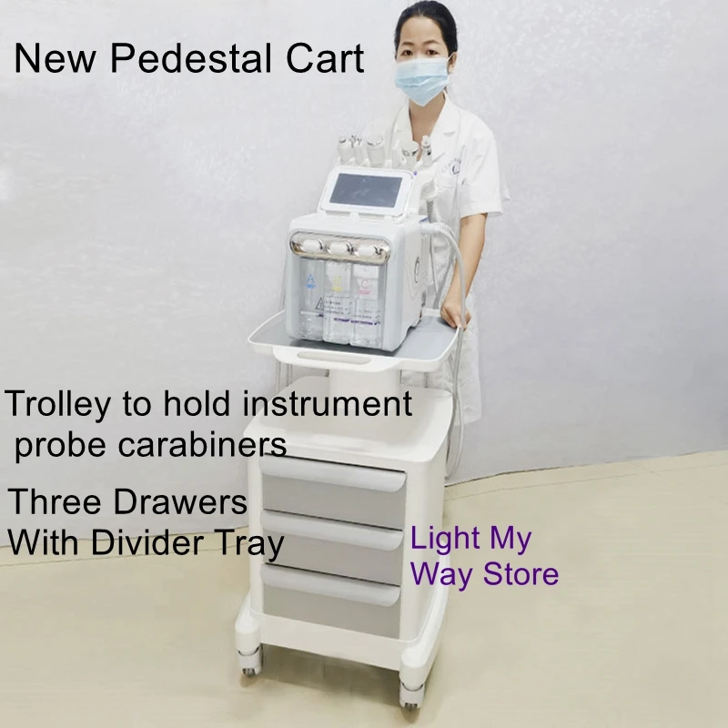 Multifunctional hair tools storage trolley dental oral clinic special mobile base beauty instrument trolley