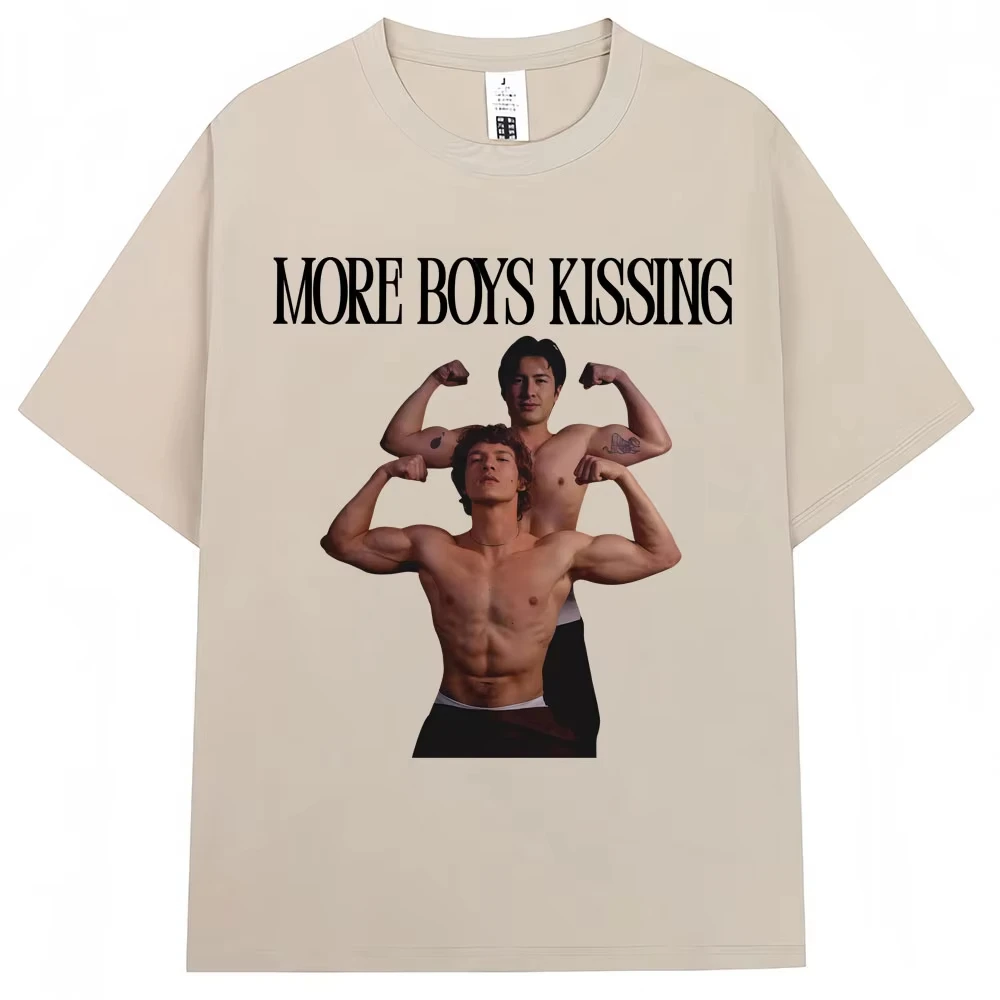 Heated Rivalry Shane Hollander‌ Ilya Rozanov T Shirt More Boys Kissing Men's Women Popular T-shirt Cotton Oversized Casual Tees