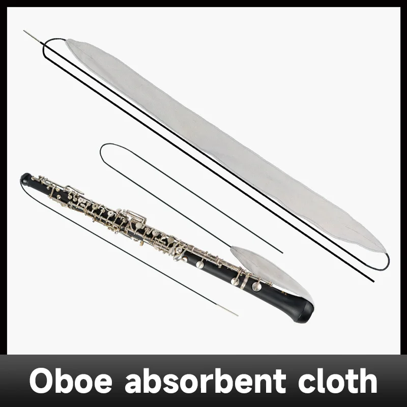 Paño absorbente y de limpieza de cavidad interior específico para oboe, paño de mantenimiento, no requiere desmontaje, paño de limpieza lavable, mantenimiento de instrumentos