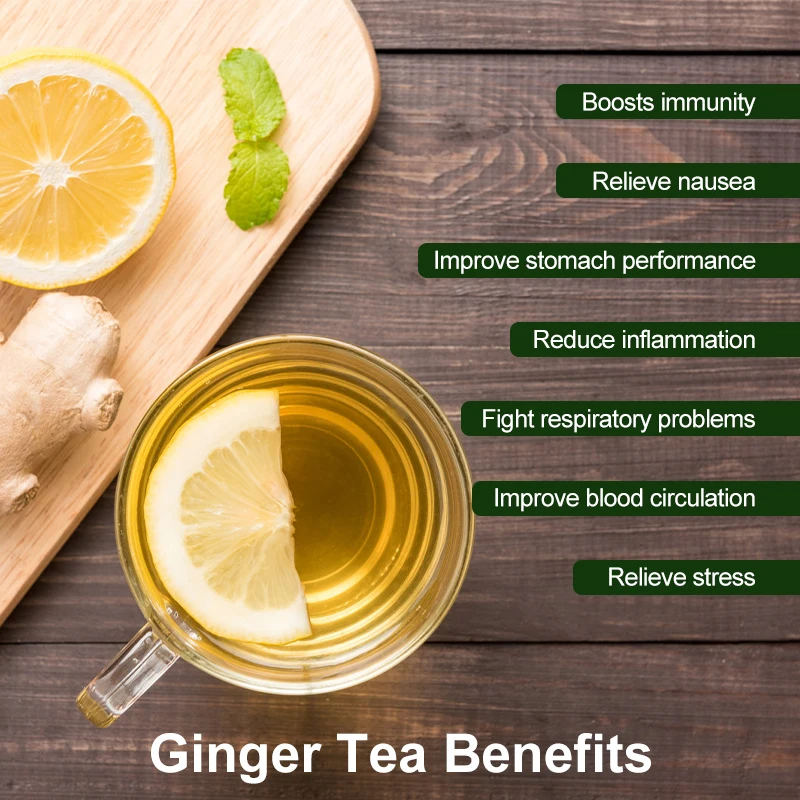 Minch Lemon Ginger Turmeric Pain Relief Warm Body Detox Weight Loss With Immun Support Healthy Care Improve Digestion For Adults