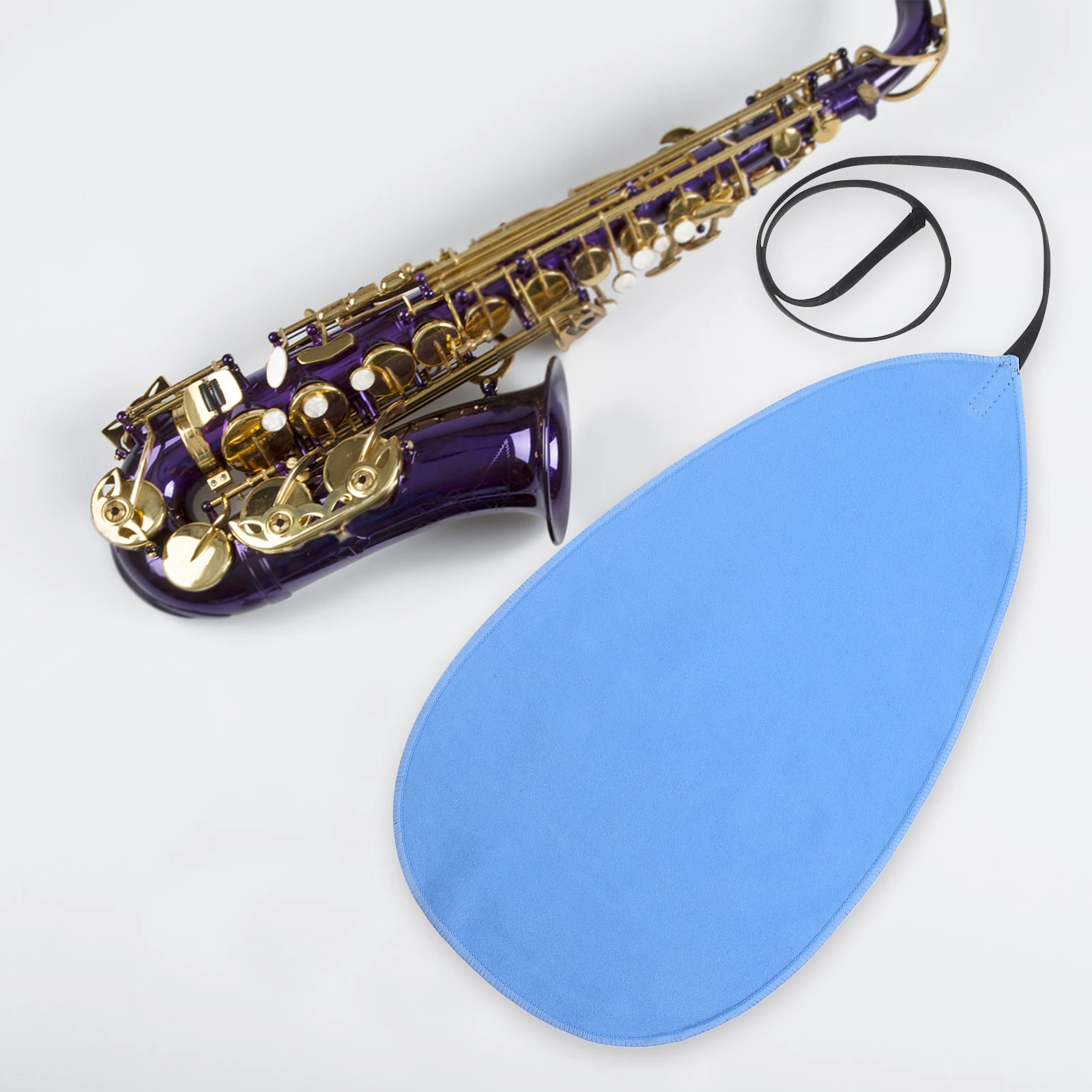 4 قطعة تنظيف الملابس للساكسفون الناي الكلارينيت أداة الأزرق ماصة مسحة أنبوب صيانة هاردويرينغ ستوكات الغبار #3