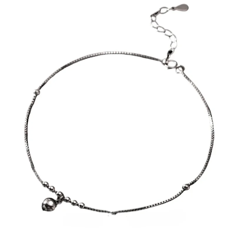 2024, новый модный браслет с колокольчиком из бисера, женский высококачественный нишевый дизайн, простая цепочка для ног, браслет