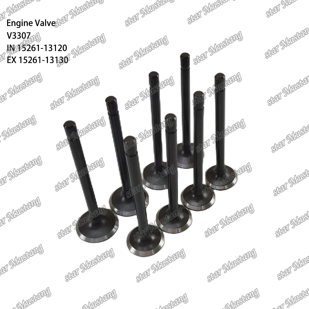 

V3307 Engine Valve IN 15261-13120 EX 15261-13130 Suitable For Kubota Engine Parts