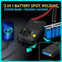 FNIRSI DIY Portable Handheld Battery Spot Welder SWM-10 for Battery BMS 18650 Battery Pack Welding Tool 5000mah Weldable 0.25mm