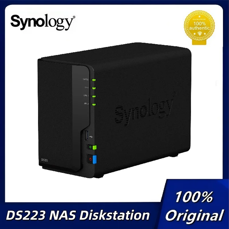 

Synology DS223 2-Bay Diskstation NAS Network Storage Serve (Diskless)
