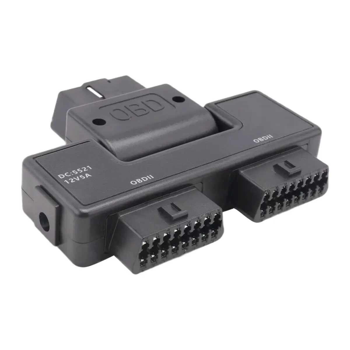 A64K OBD2 One Divided Into Two Adaptor Wire 16 Pin 16 Core OBD Expansion Cable Connector Adapter Cable Universal with Dc5521