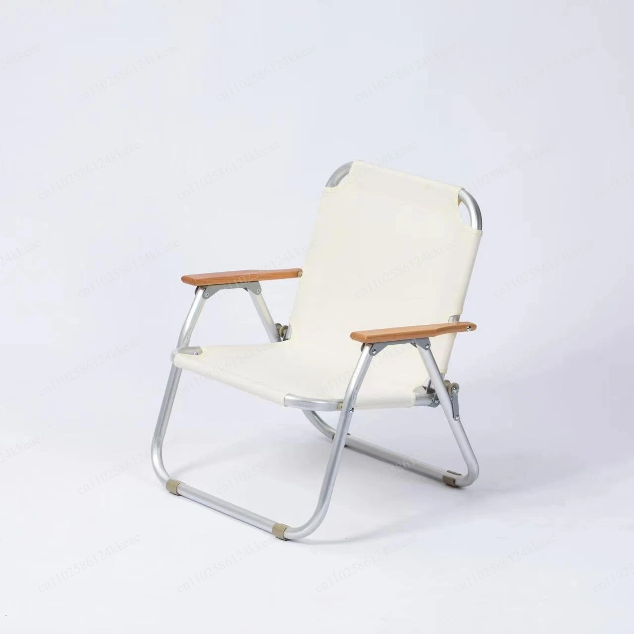 Outdoor aluminum alloy round tube single folding chair portable picnic ultra-light fishing camping supplies