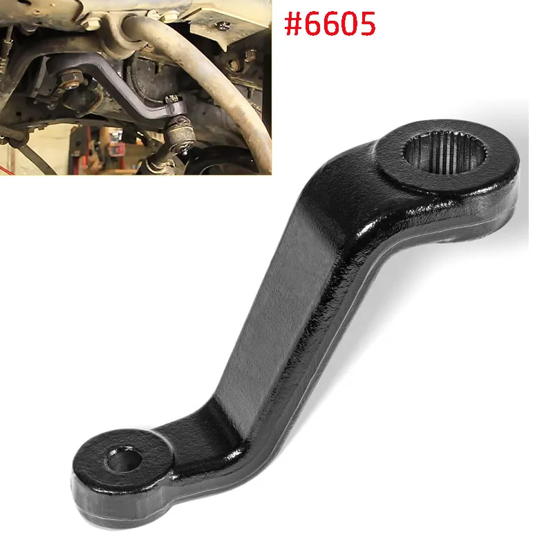 Power Steering Drop Pitman Arm 6605 Fits for 84-01 Jeep Cherokee XJ & Comanche MJ, for 87-06 Jeep Wrangler YJ & TJ, Jeep