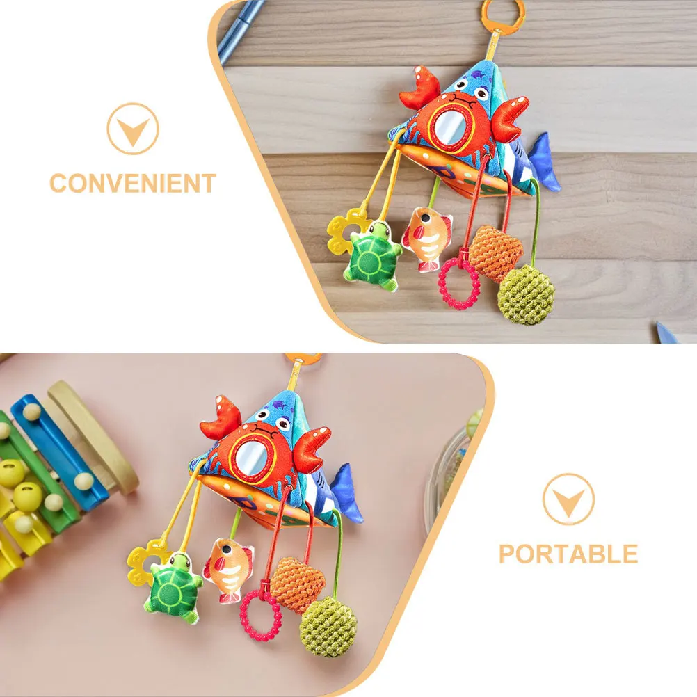 1 stücke Baby Krippe Marine Thema Kinderwagen Hängen Rassel Clip Sensorischen Wind Chime Neugeborenen Kleinkind Bett Auto Sitz Kinderwagen Zubehör