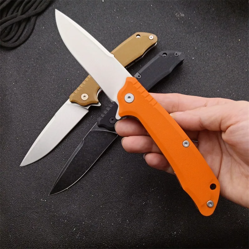 ZK30 Folding Knife Tactical Survival Knife G10 Handle Combat Flipper Knives Rescue Pocket EDC Tool For Outdoor Camping Hunting