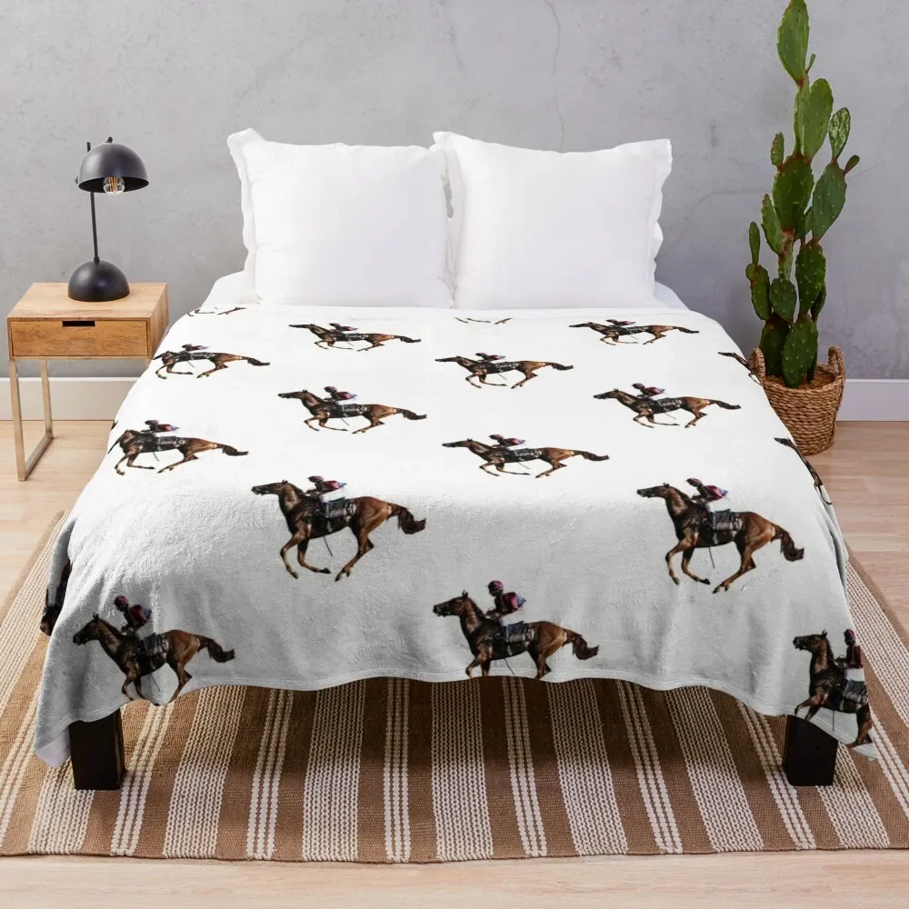 

Horse Racing Throw Blanket Quilt Winter beds Blankets