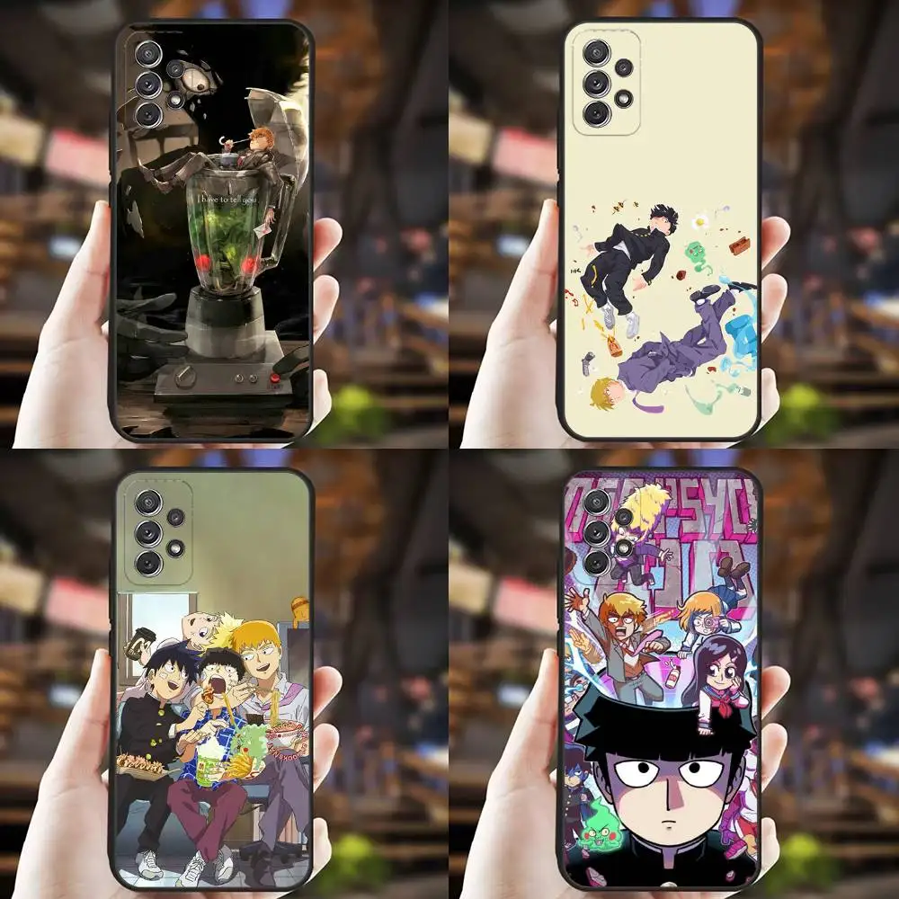 

Mob Psycho 100 Anime Phone Case For Samsung S25,S24,S21,S22,S23,S30,Ultra,S20,Plus,Fe,Lite,Note,10,9,5G Black Cover