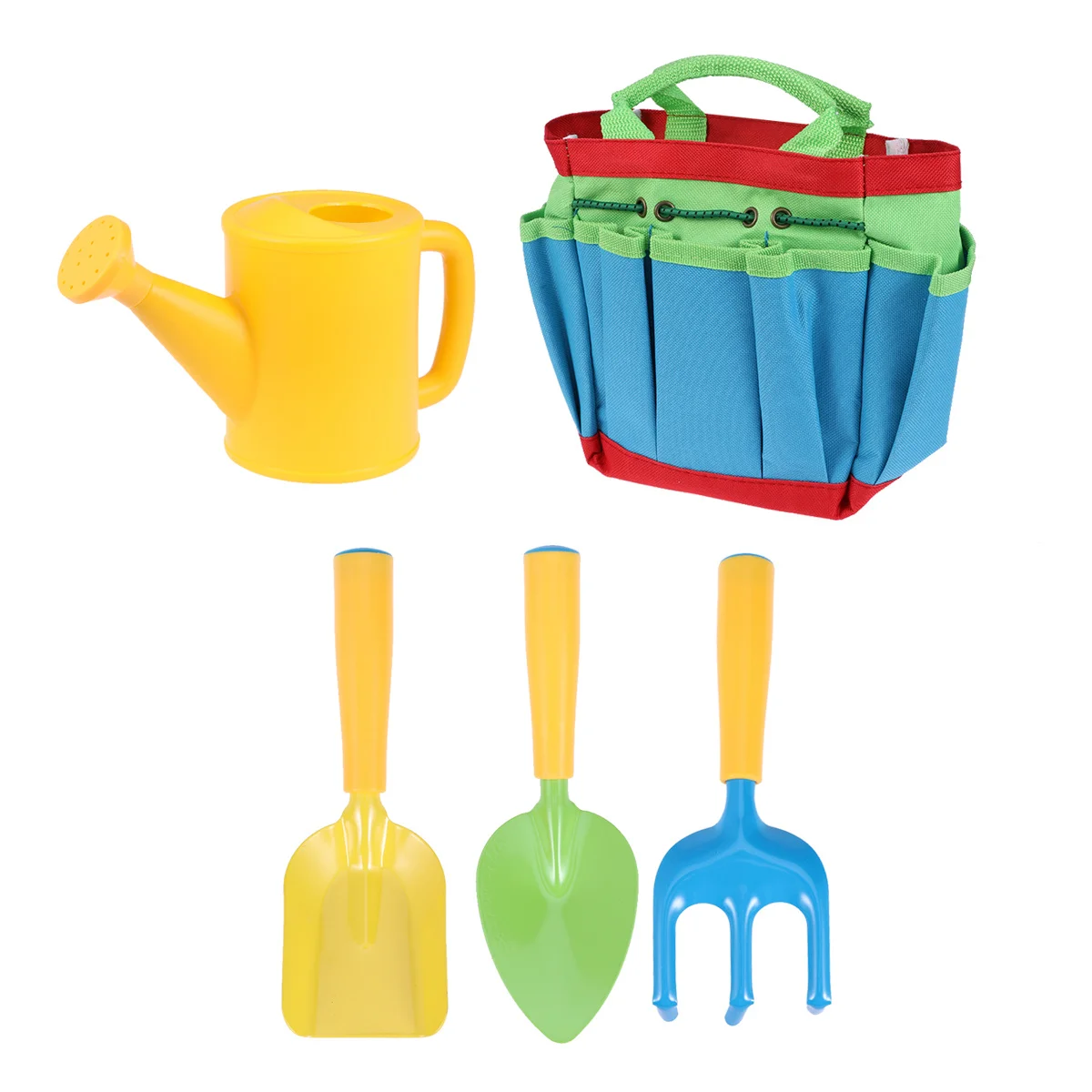 1Set Kinder Gartenarbeit Set Komplette Garten Werkzeuge Gießkanne Schaufel Rechen Rolle Spielen Fantasievolle Gartenarbeit Set
