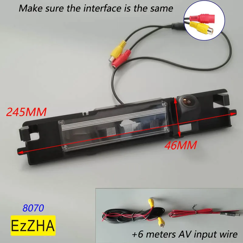 EzZHA HD car  Fisheye Night  Backup Rear for Toyota Yaris 2006 2007 2008 2009 2010 2011 2012 HD Night Vision Rear View Camera