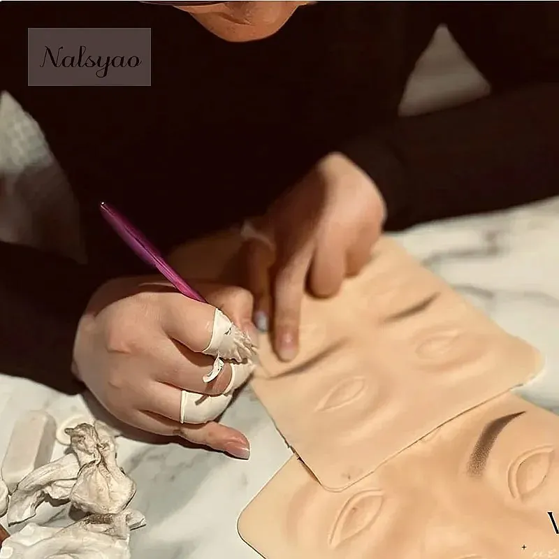 Tattoo Practice Skin Microblading Supplies Eyebrow Eyeliner Practice Latex Skin Permanent Makeup Training Tool