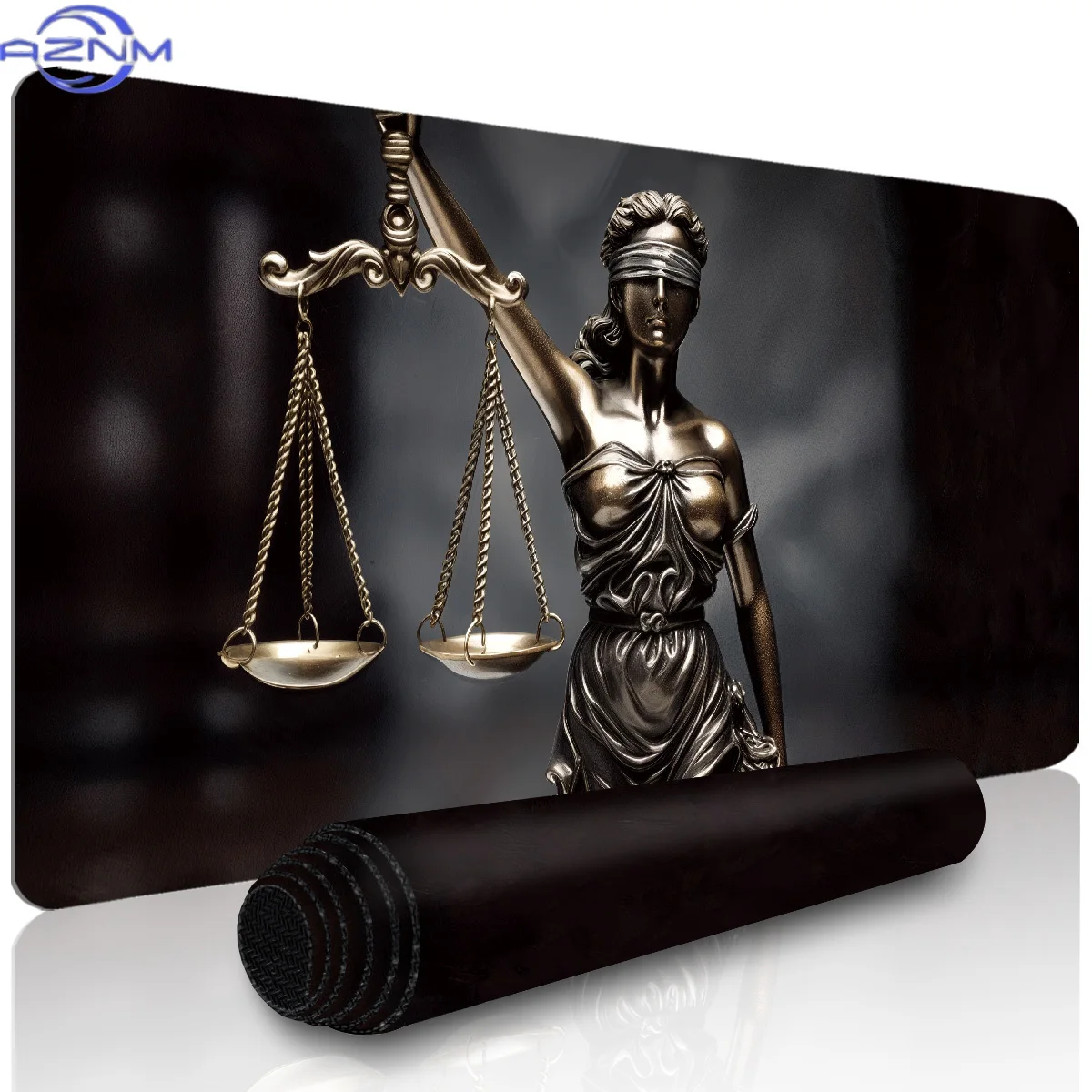 1pc Large Size Mouse Pad for Laptop Keyboard - Justice Goddess, Handheld Balance Scale, Ideal for PC and Laptop Gamers, Office W