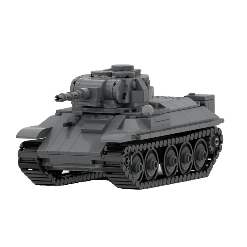 T-34 Heavy Tank Model Tracked Armored Fighting Vehicle Building Blocks Adults Birthday Gifts Military Kids Educational  DIY Toys