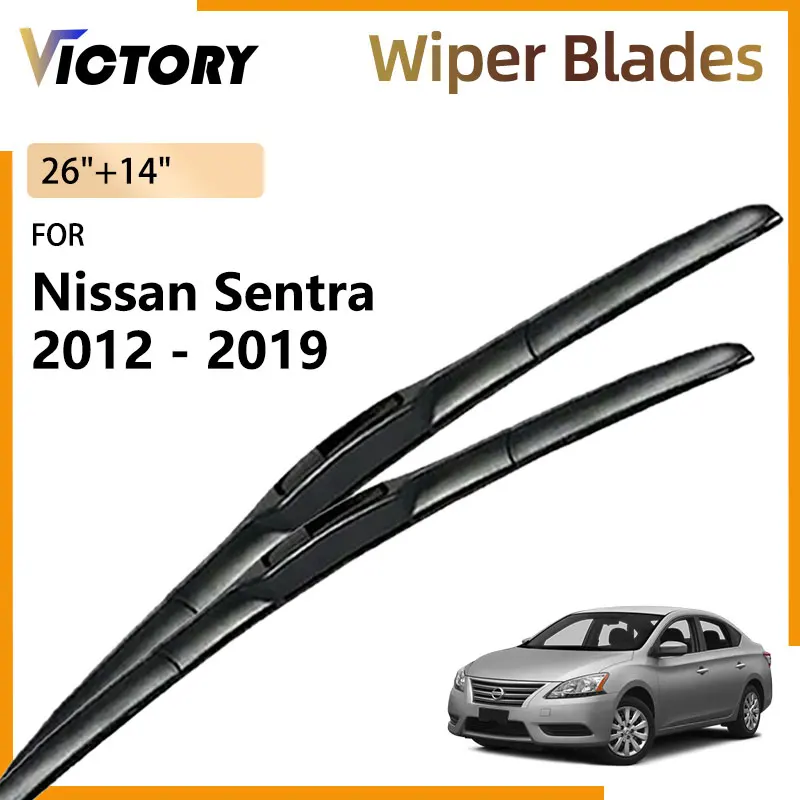 

2X For Nissan Sentra B17 2012 - 2019 2018 2017 2016 2015 2014 2013 Sylphy Pulsar Front Wiper Blade Windshield Windscreen Brushes