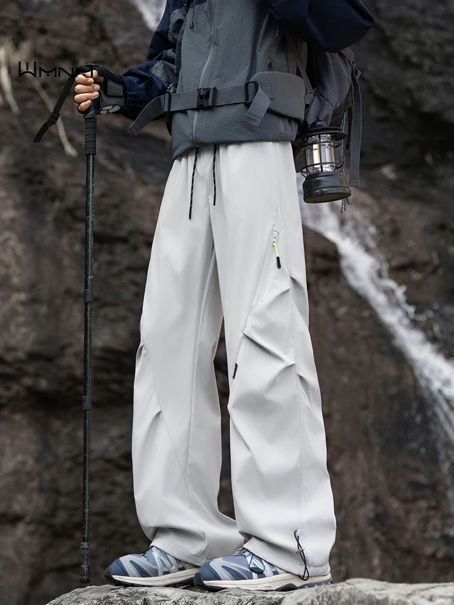 

Outdoor Windproof Waterproof Soft ell Climbing Pants Men's Spring Autumn Straight Leg Paratrooper Mountain Climbing Workwea...