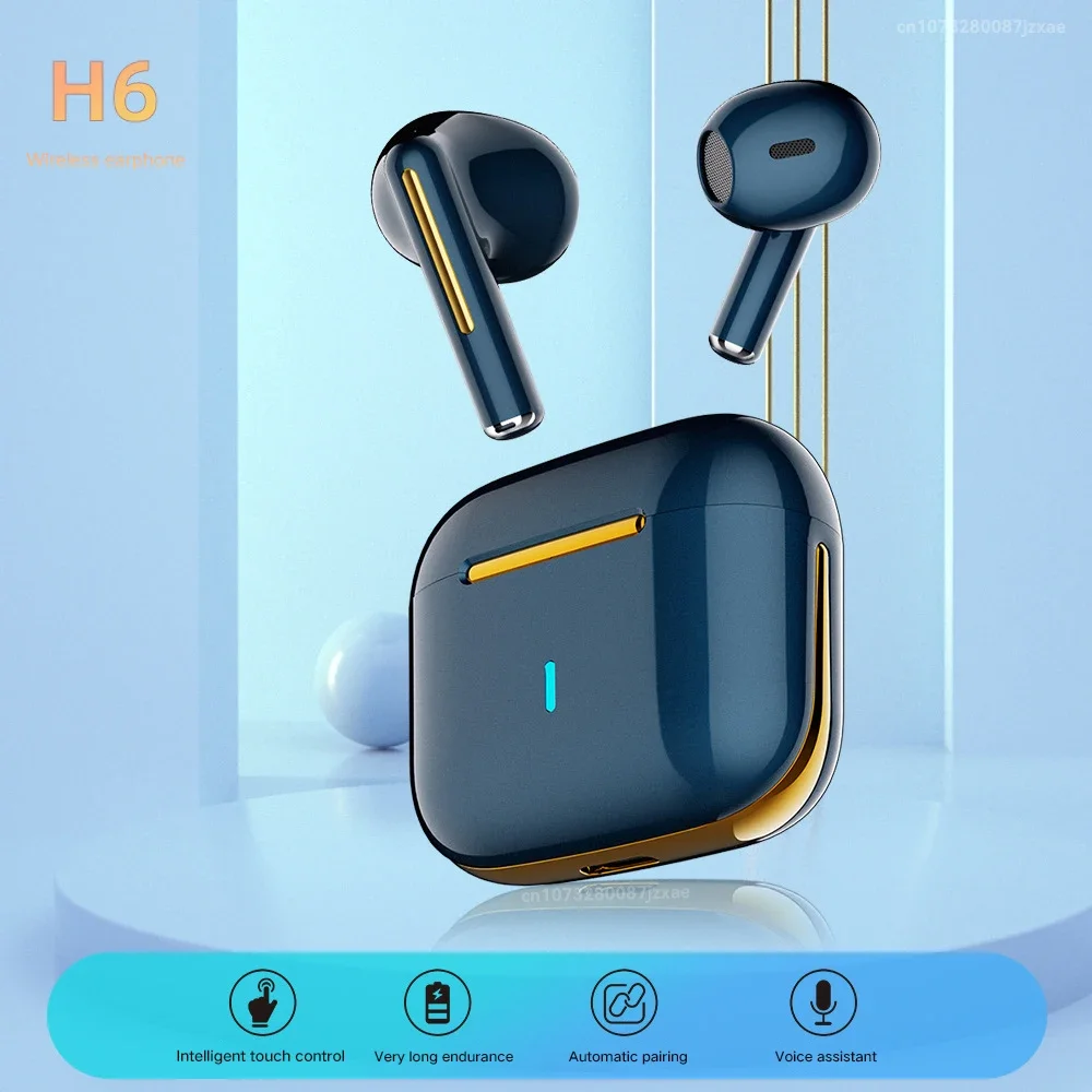 

Миниатюрные наушники H6, настоящие Беспроводные стереонаушники Bluetooth 5,3, TWS наушники-вкладыши с сенсорным управлением, гарнитура, bluetooth наушники