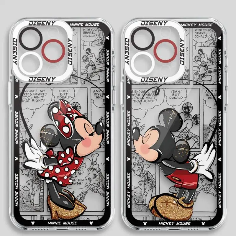 Disney Mickey Minnie Mouse etui na telefon Honor X8a X8 4G X9a 5G 90 Lite X8 przezroczysty miękki etui