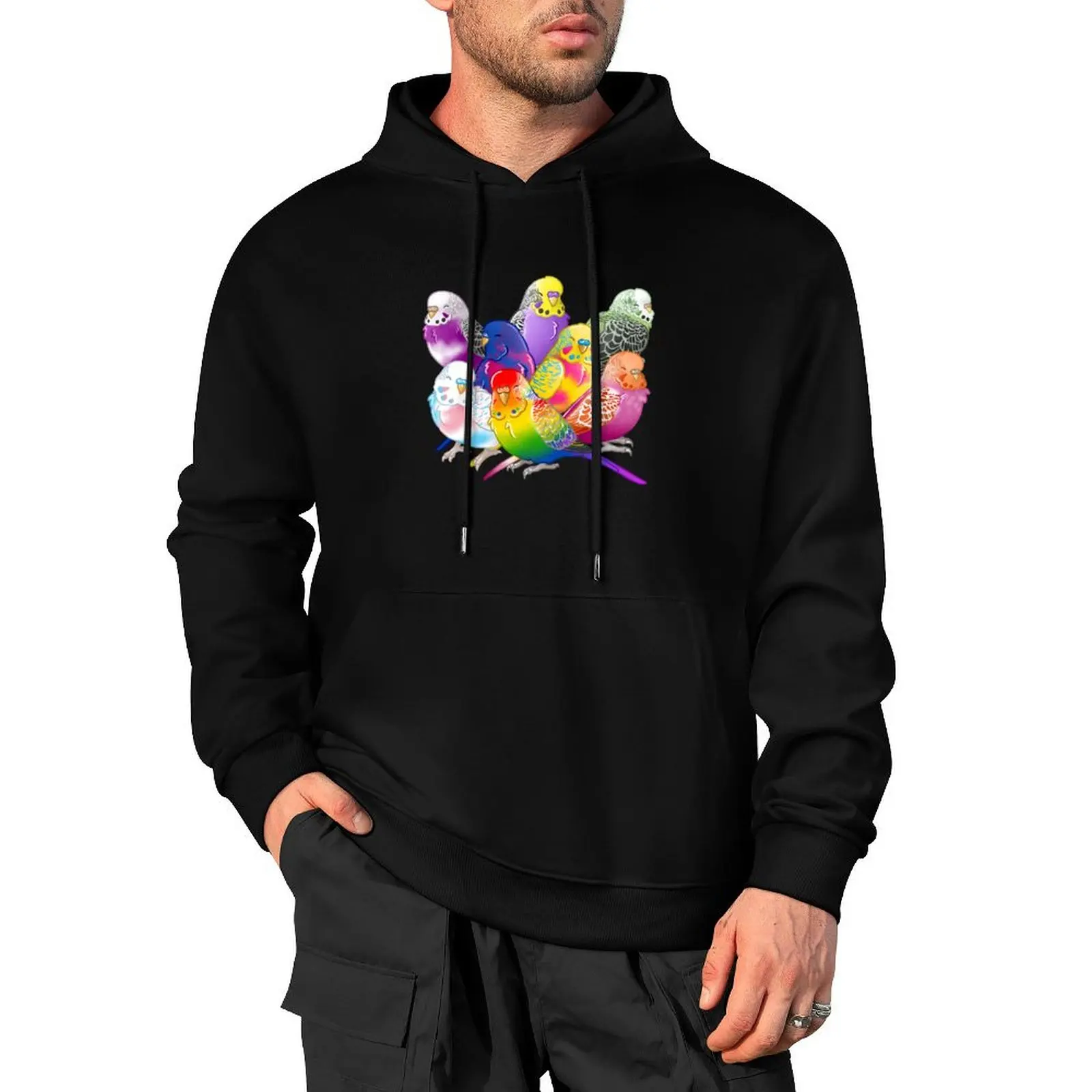 

Pride Budgie Group Pullover Hoodie men's sweat-shirt set aesthetic clothing men's coat man hoodie