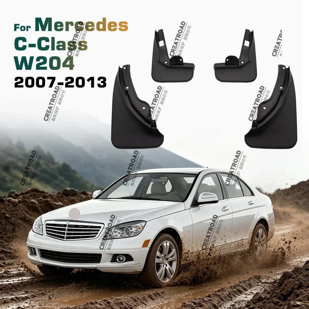 Für Mercedes BENZ C-Klasse W204 2007 2008 2009 2010 2011 2012 2013 Schmutzfänger Spritzschutzbleche Schmutzschutz