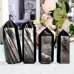 High Quality Natural Hypersthene Crystal Tower Home Decor Reiki Energy Healing Crystal Gem Gift