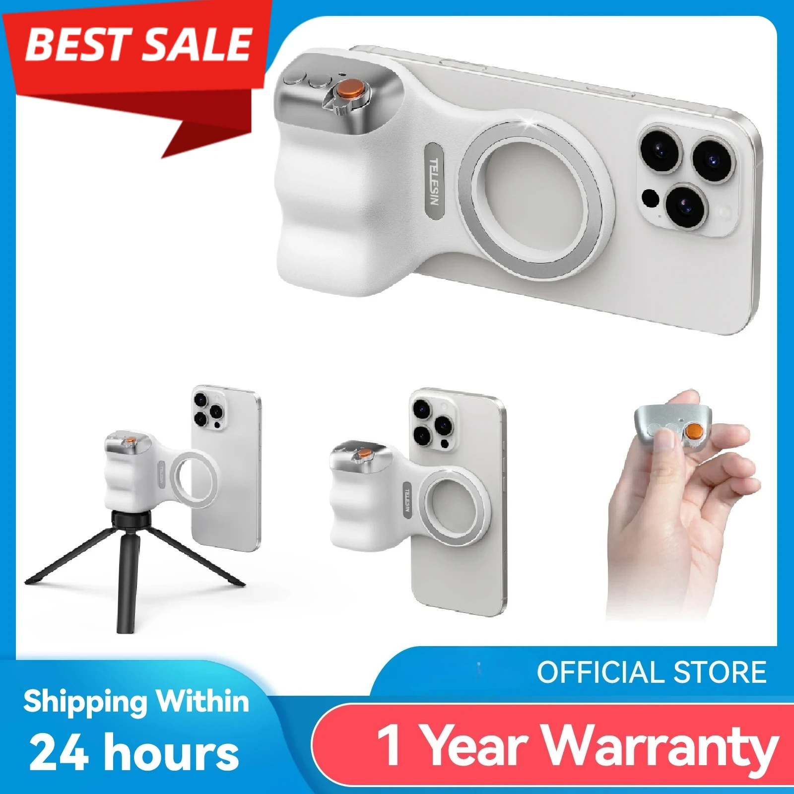 NEW Magnetic Phone Camera Shoot Hand Grip Phone Holder Shooting Aid Remote Control Handle for Iphone HUAWEI SAMSUNG Phone