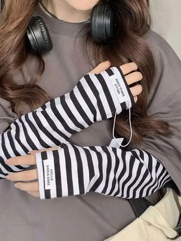 夏の日焼け止めスリーブ2枚組-カラフルで通気性のあるアイスシルク製耐久性のあるスリーブカバー-uvカット用