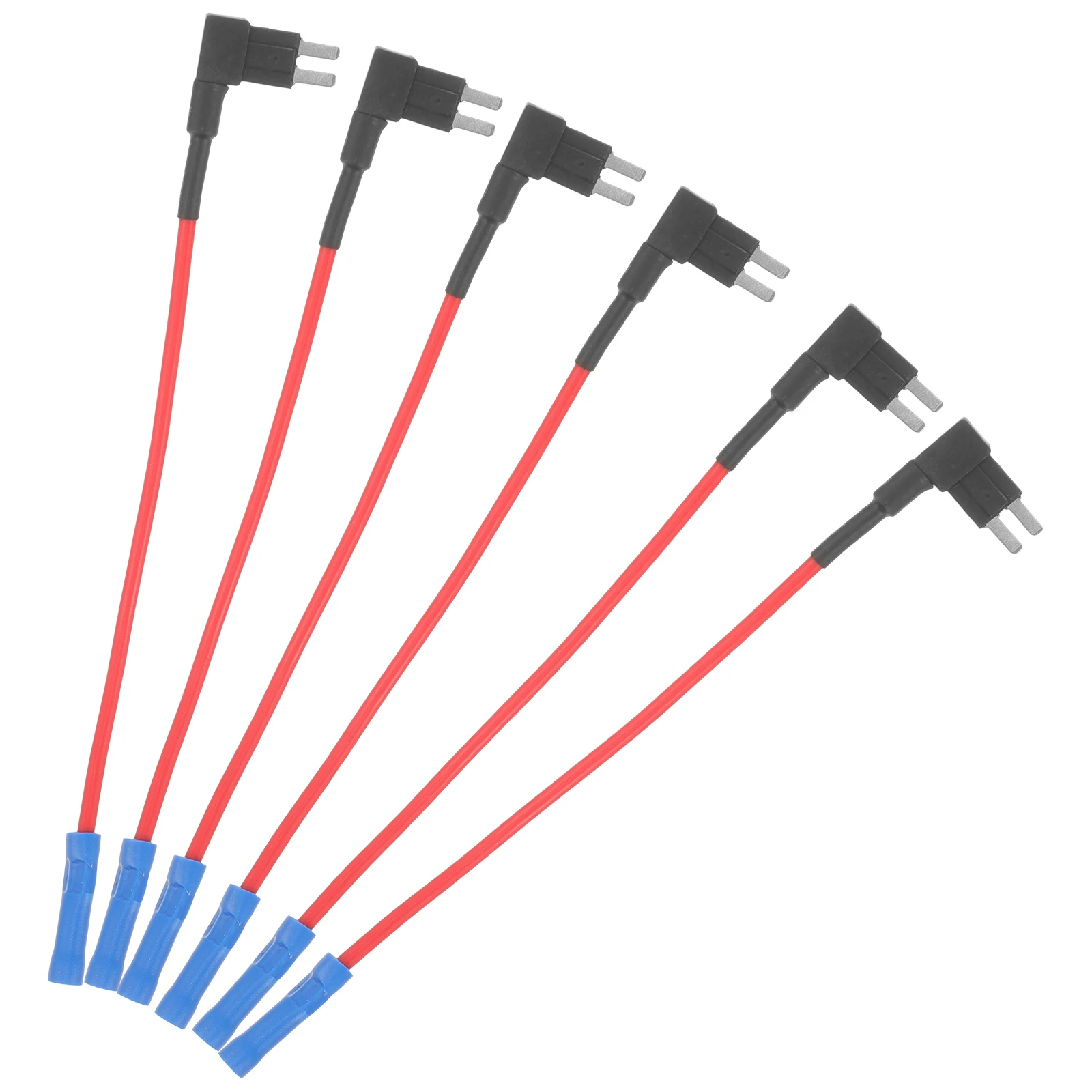 

6Pcs Car Fuse Holder in-Line Protection Device Heavy Duty Wire 80A Max Current Anti-Short Circuit for Vehicle Electronics Fuse