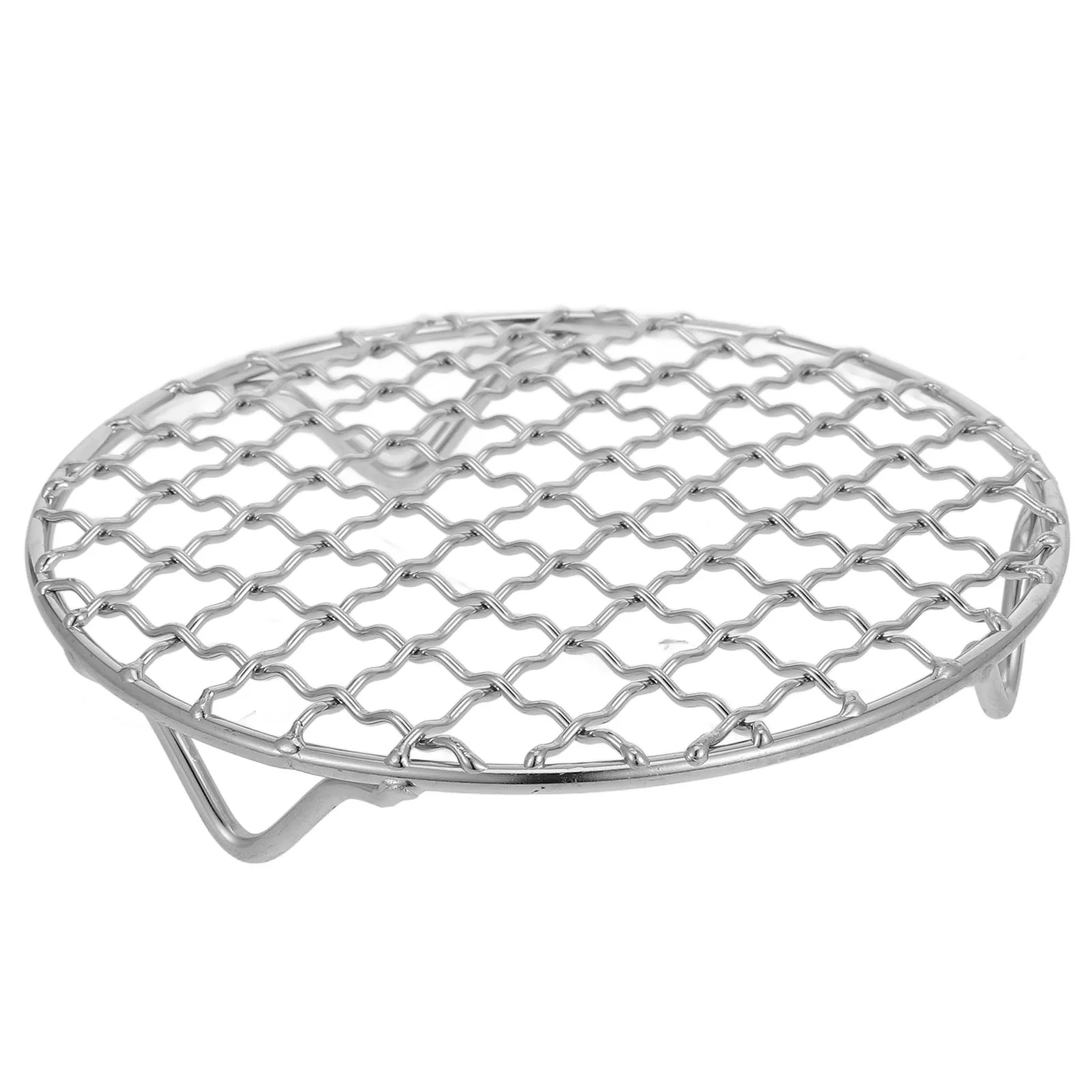 

Stainless Steel BBQ Mesh Canning Rack Cooking Grill Cookie Cooling Steam Wire Red
