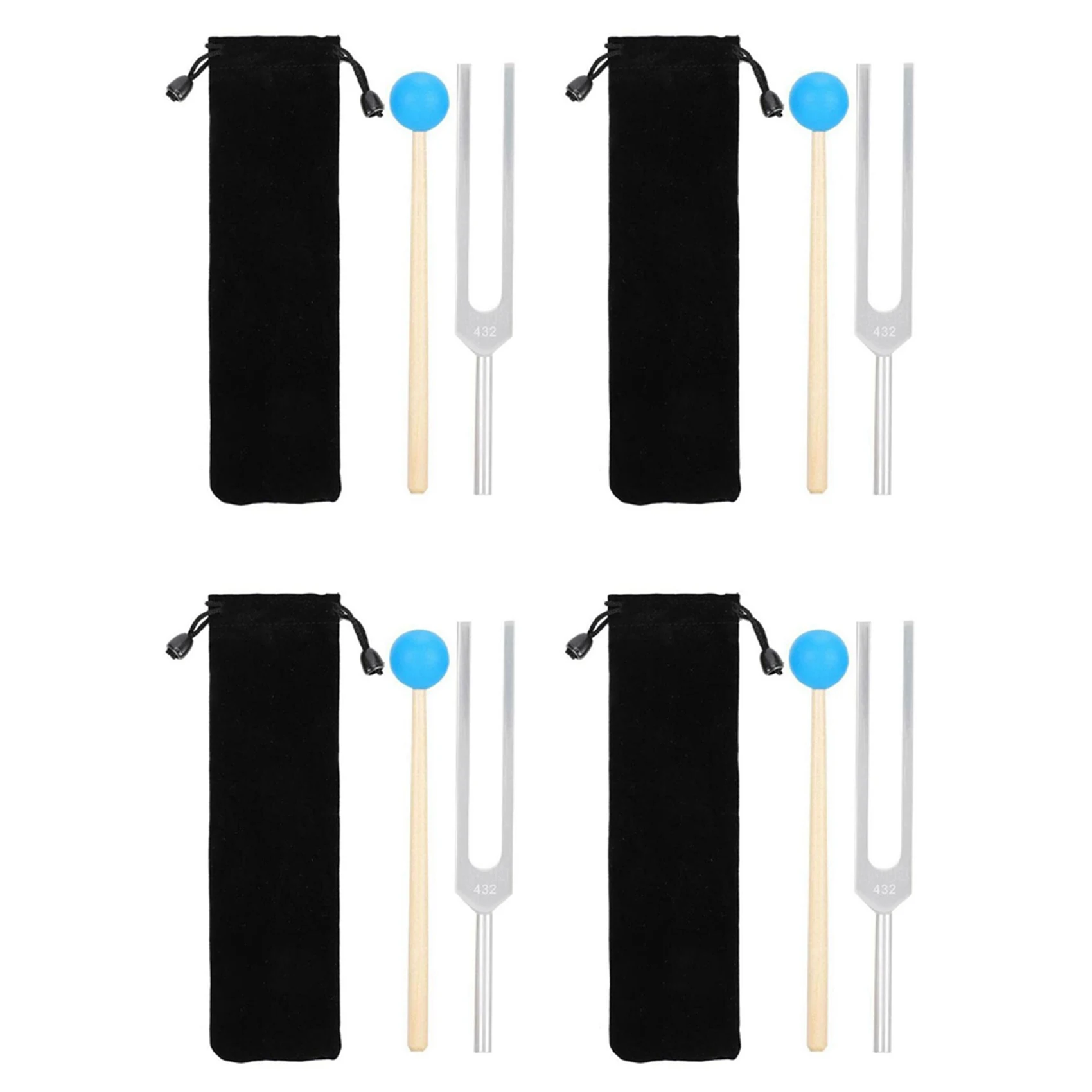 4X 432 Hz Tuning Fork Sound Healing Instruments Clinical Grade /Sensory