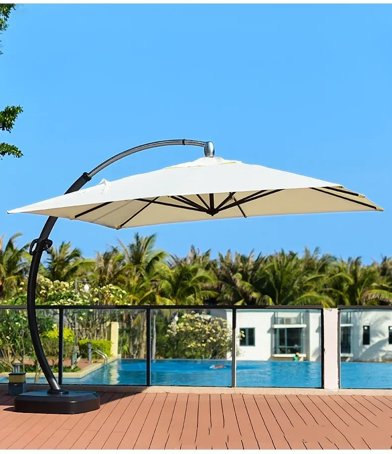 Hot sale Garden outdoor hotel pool Luxury 3.5*3.5m Big curved umbrella chinese paraol