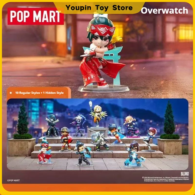 POP MART Overwatch Play of the Game Series Blind Box Action Figure PVC Collectible Model Desk Decor Anime Gift