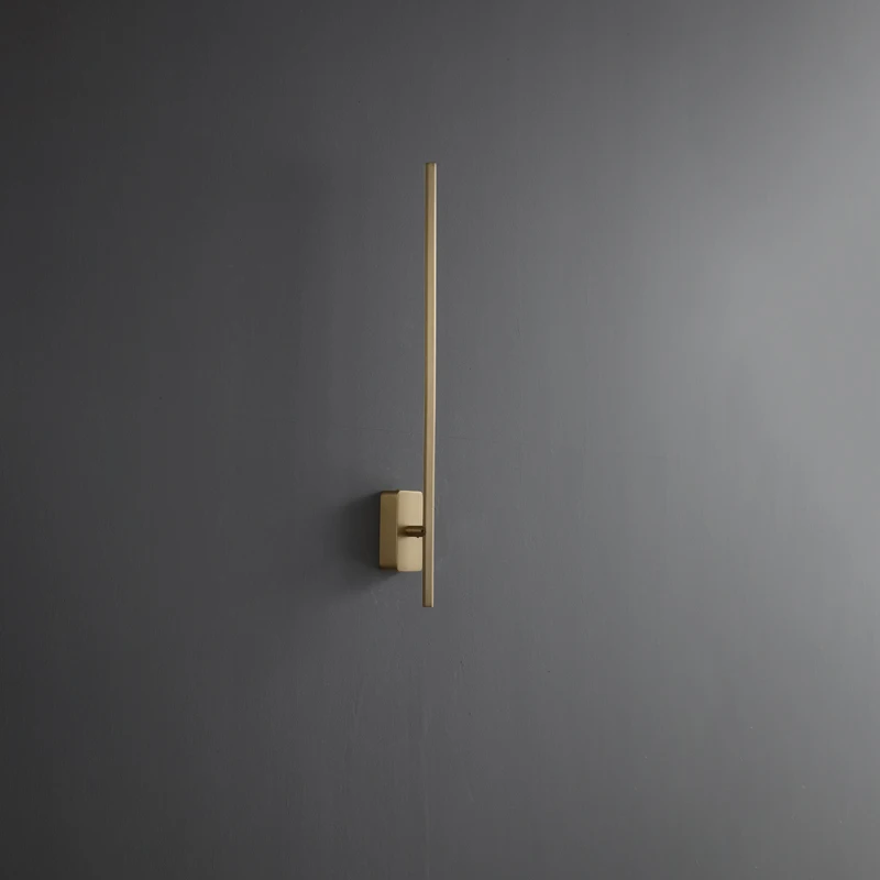 Lámpara de pared de Decoración Led Simple posmoderna, luces giratorias de lujo, arte nórdico de cobre, sala de estar, dormitorio, mesita de noche, pasillo y escalera