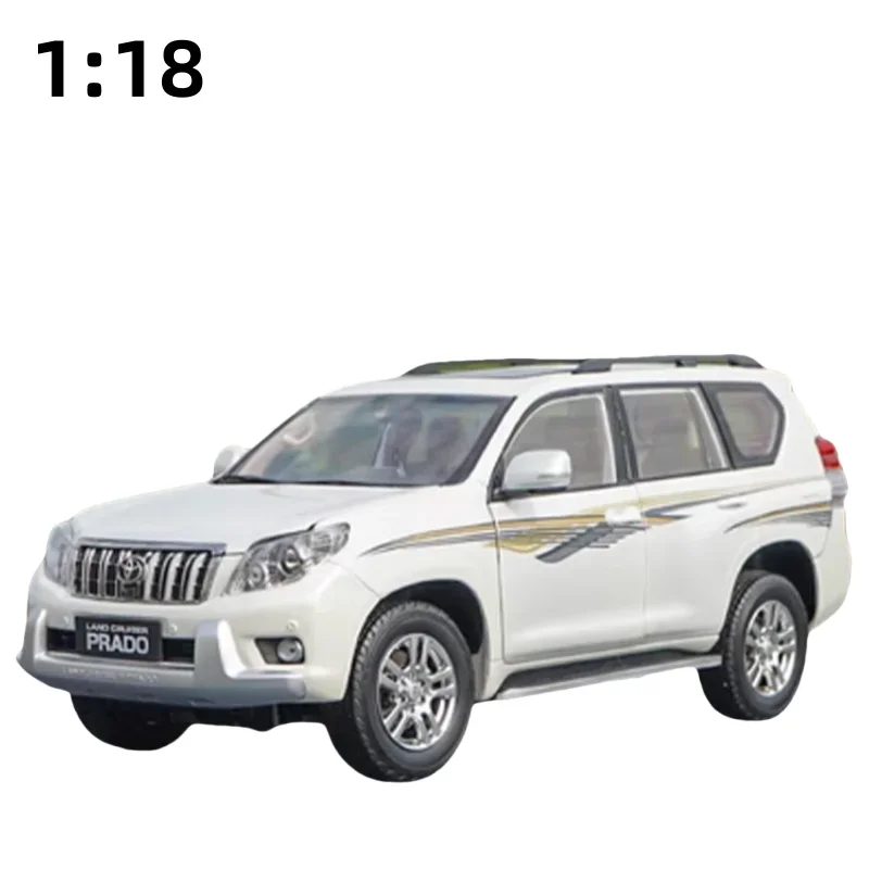 1:18 Original FAW Toyota new Prado overlord alloy model. Children's collection of decorative toys, holiday gifts for friends.