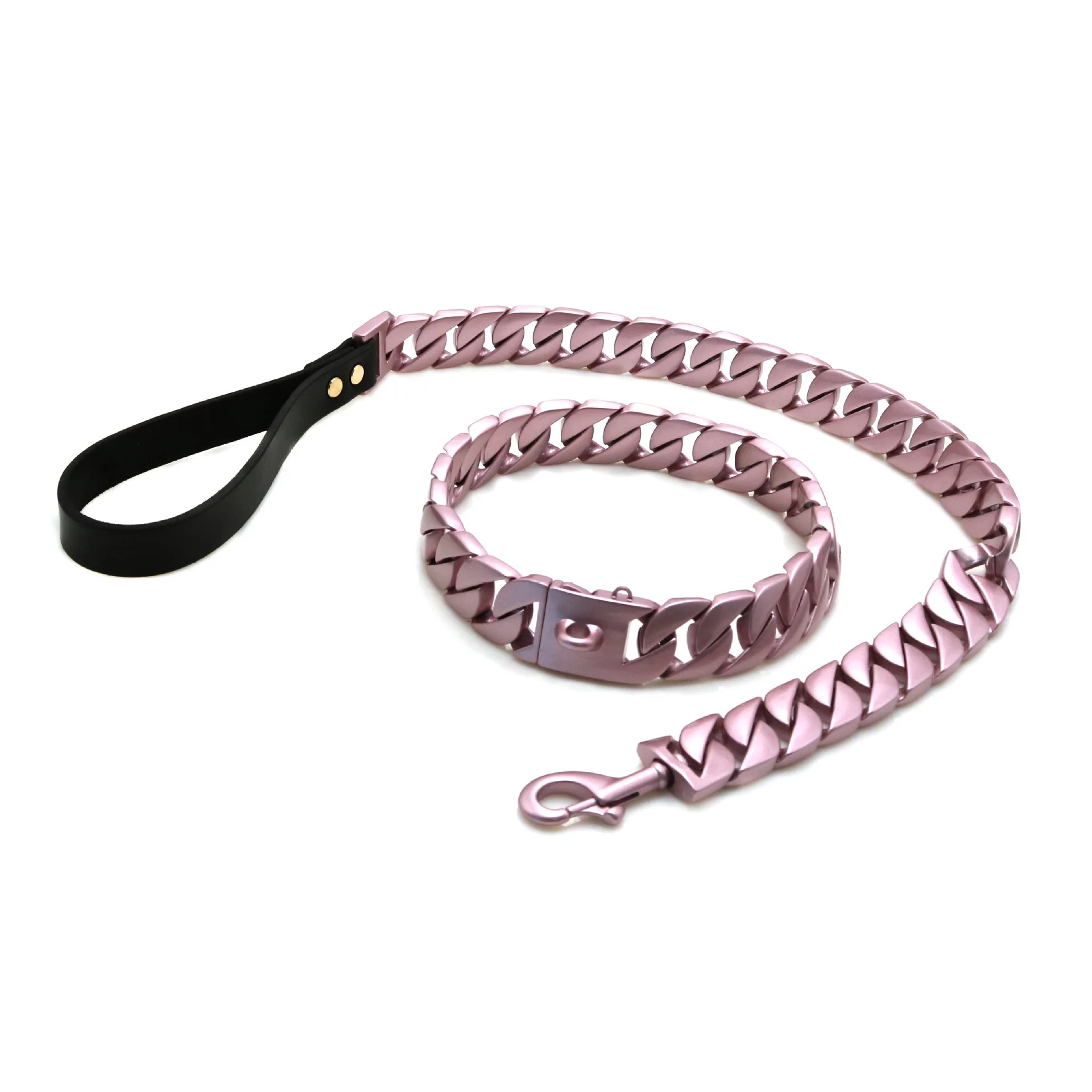 

32MM Customized Multicolor Dog Chain Pet Leash Stainless Steel Metal Casting Collar Accessories For Small Dogs French Bulldog