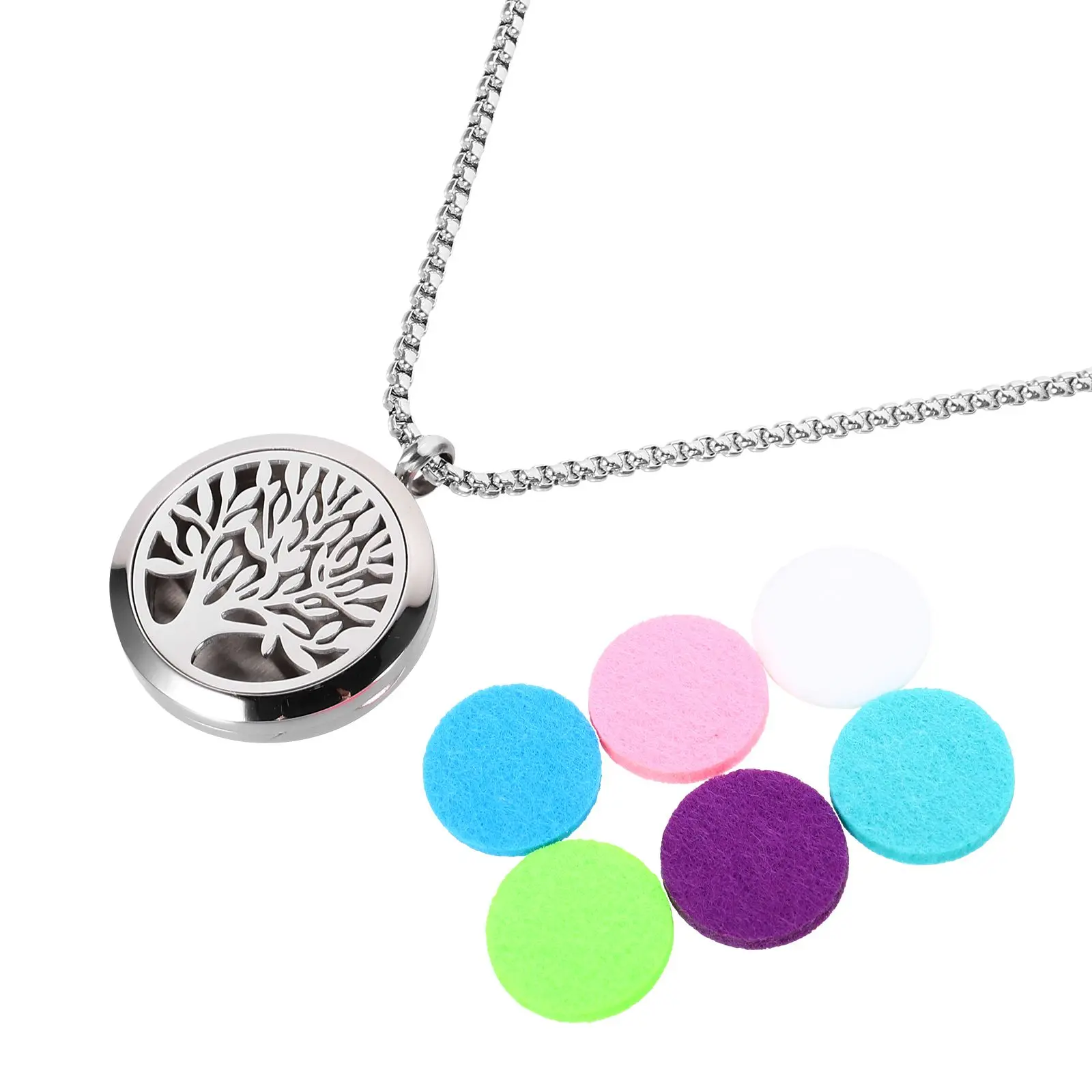 

Aromatherapy Pendant Necklace Diffuser Stylish Jewelry Choker Women Necklaces Essential Oil Fashionable Neck Ring Practical Air