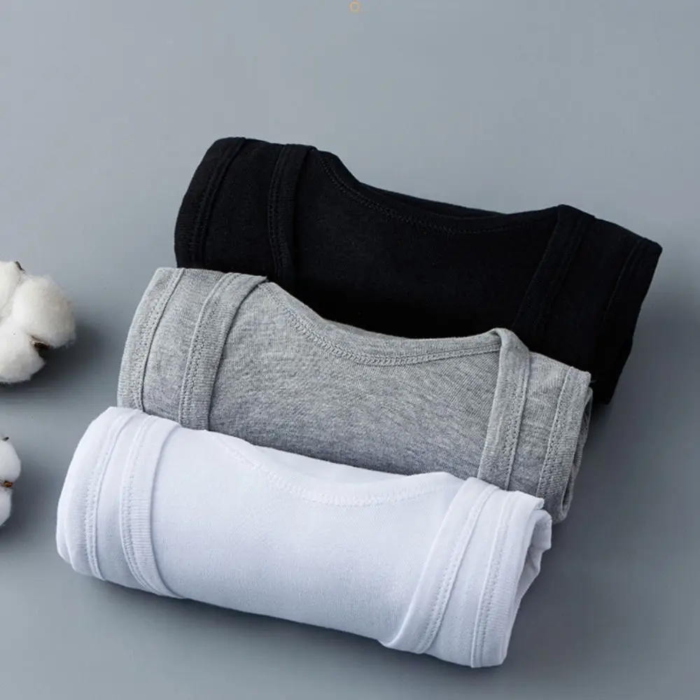 Loose Sleeveless Men Cotton Vest Round Neck Solid Color Men’s Tank Top Simple Clothing Men Summer Tight Top Gym