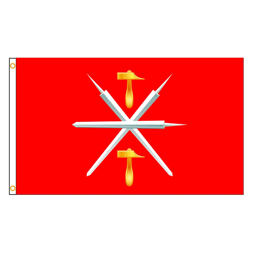 3x5 Ft Tula Oblast Flag Vivid Color an oblast of Russian Federation National Flags Polyester with Brass Grommets