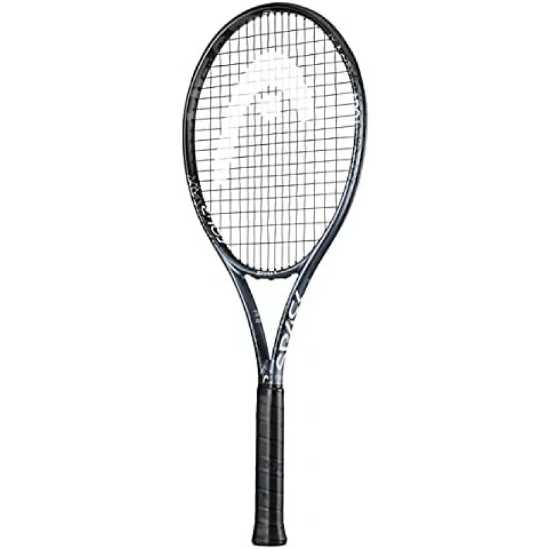 AQMetallix Spark Tour Stealth Tennis Racket - Pre-Strung Adult Tennis Racquet for Control