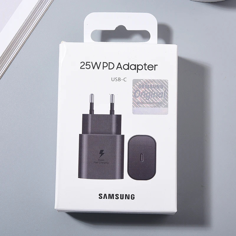 Original Samsung 25w Charger Type C Super Fast Charge Adapter For Galaxy S25 S24 Ultra S23 S22 Plus 