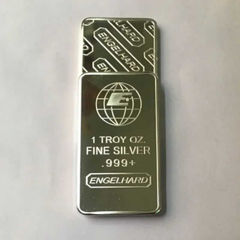 American Prospector Engelhard Coin, 1 oz Badge, Silver Plated Collectible, Souvenir Coin, 5 Pcs