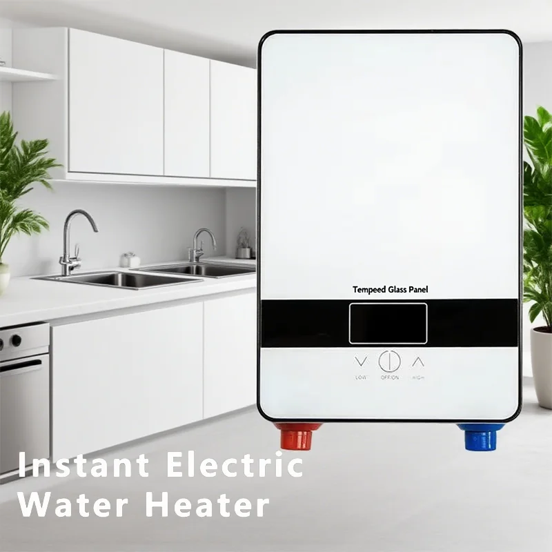 Wall-mounted instant heat type electric water heater for household small fast heat constant temperature shower water heater