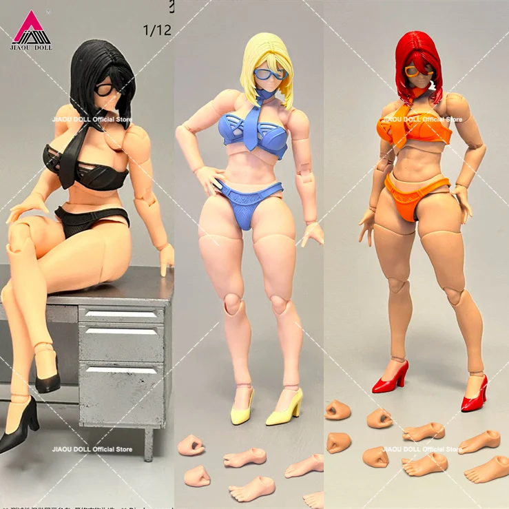 

Fury Toys FB01 1/12 Scale Super Flexible Female Muscle Joint Body 6'' Soldier Action Figure Body Model Dolls