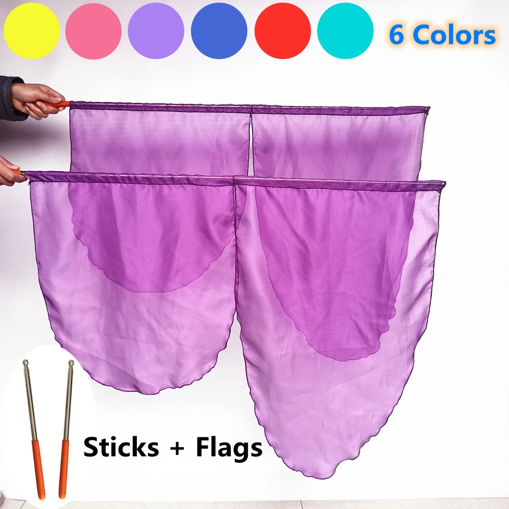 Belly Dance Flag Props Wings Flag Dance Performance Festival Accessories Stage Opening Ceremony Sports Children Adult Boys Girl