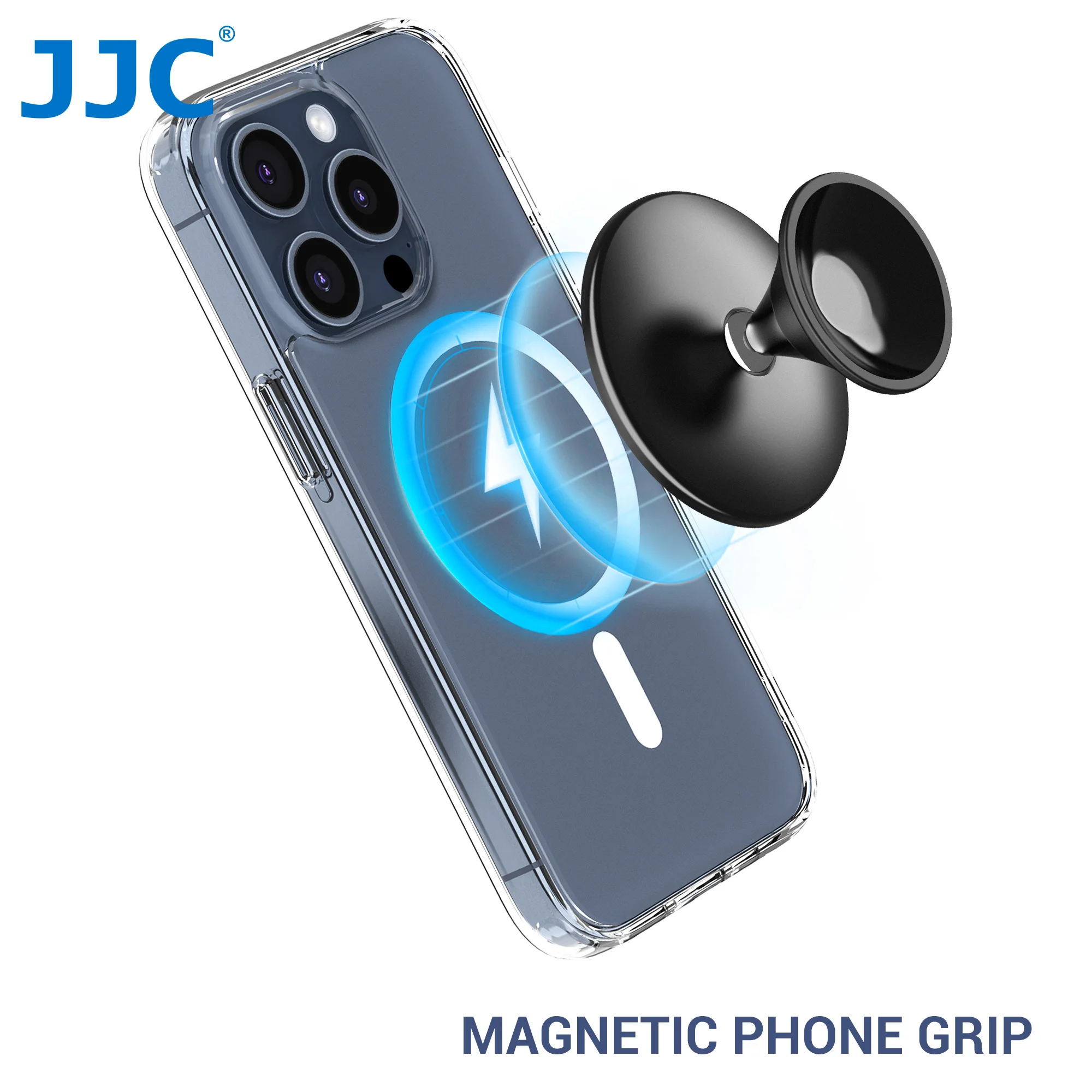 

JJC Magnetic Phone Holder for Car Dashboard Home Compatible with iPhone 16 15 14 13 Pro Max Plus Fully Adjustable Mount Holder